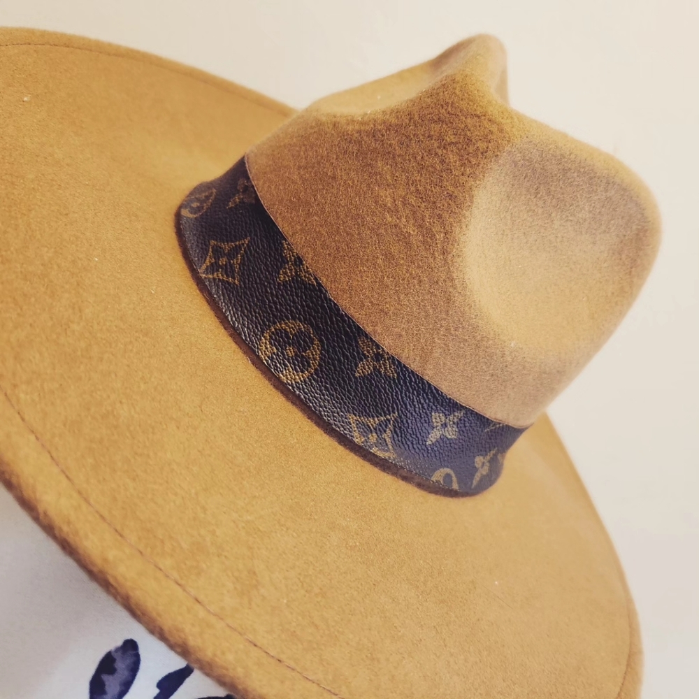 Authentic refurbished Louis Vuitton firm brim fedora